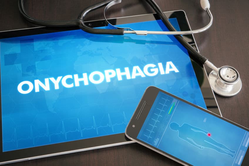 What is onychophagia?