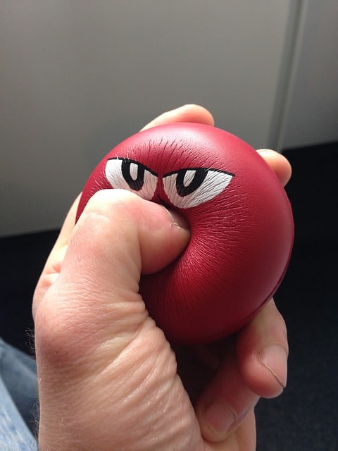 Stress ball instead of nail picking